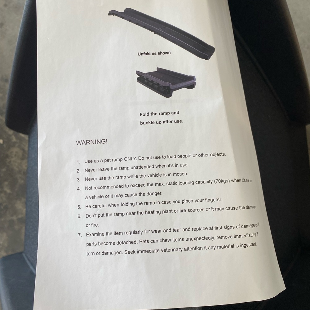 Black Pet Ramp for Dogs - Picture 4 of 4